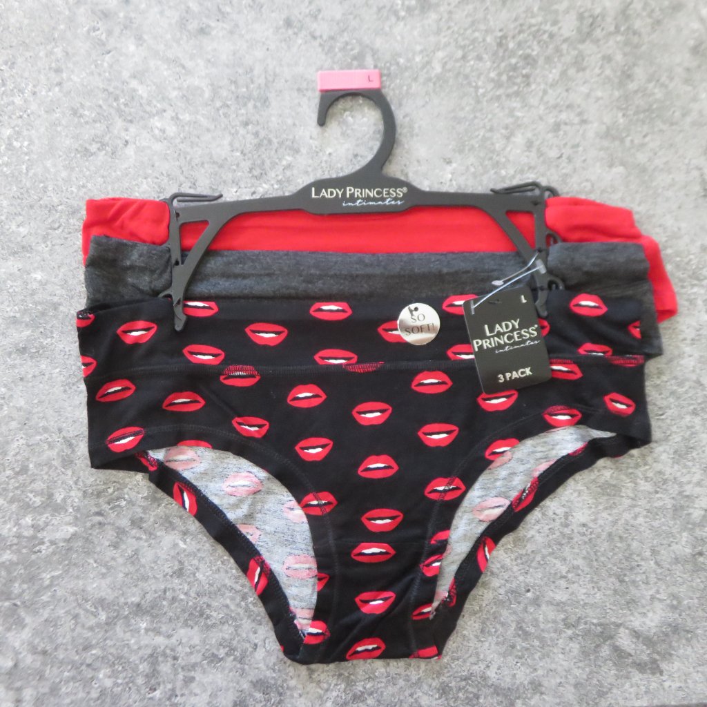 103 Lady Princess Brand New 3Pack Sexy Panties Size Large